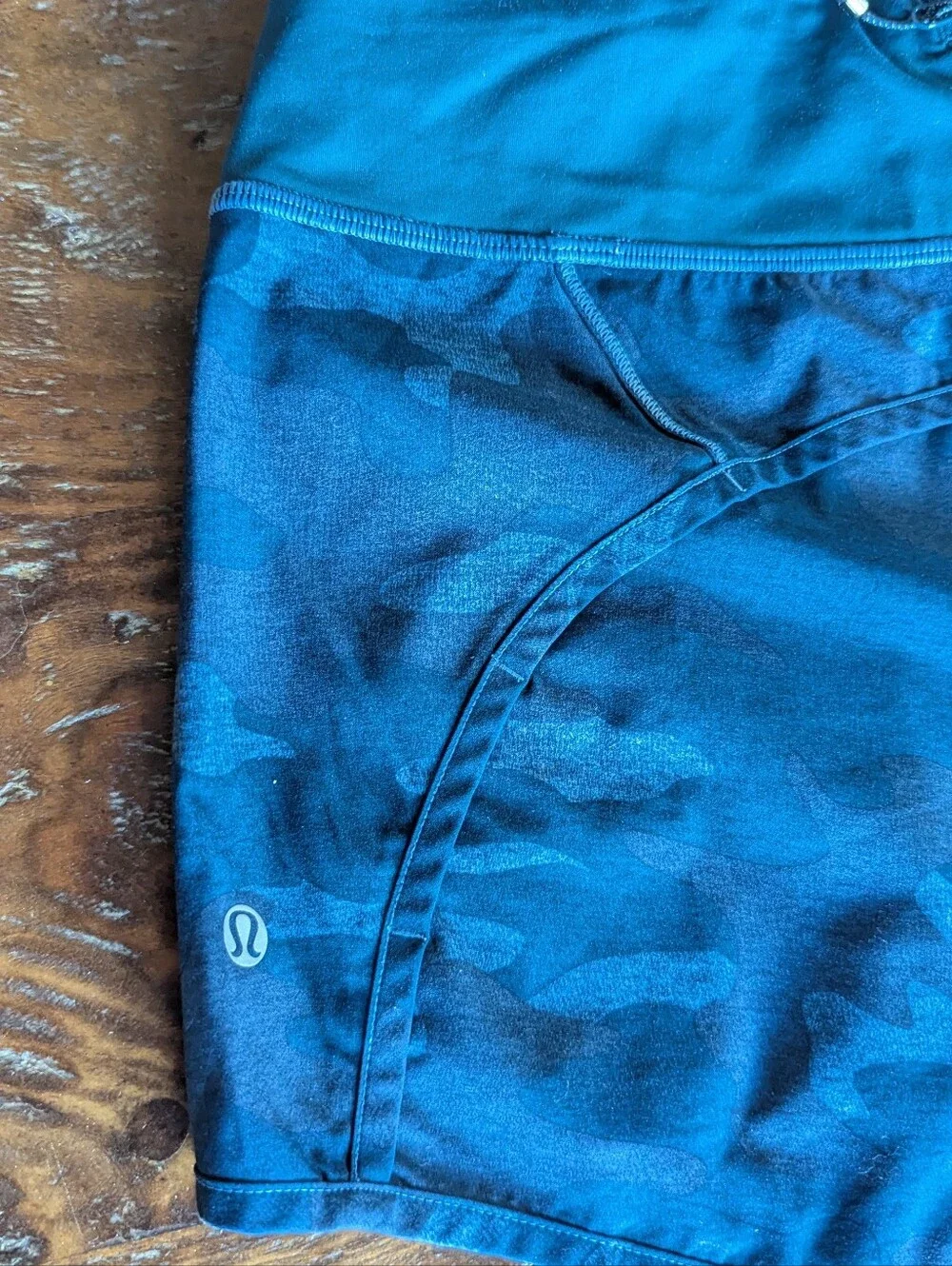 Lululemon Speed Shorts Blue Camo